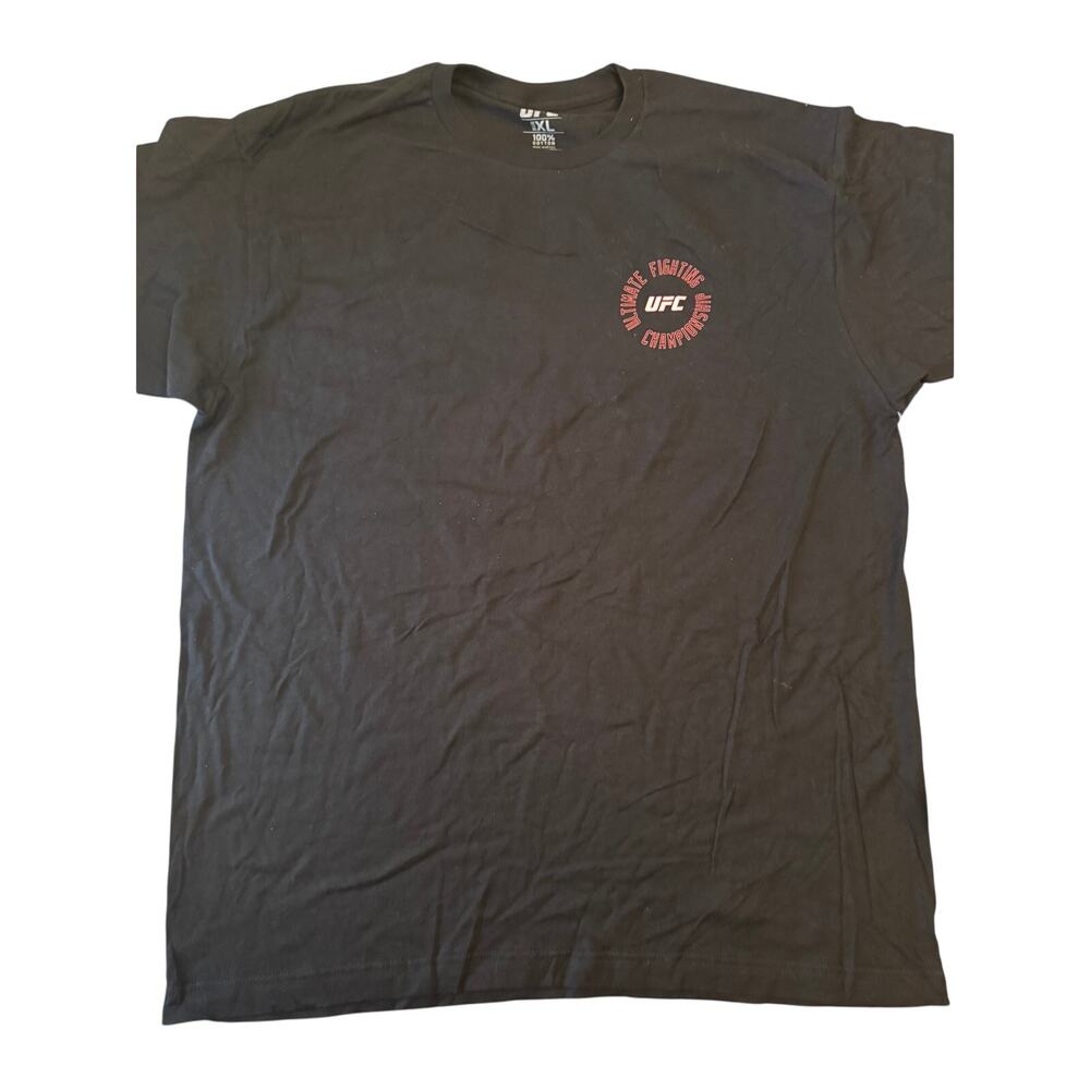 UFC- Kansas City, Missouri Black T- Shirt Short Sleeve Crew Neck 100% Cotton XL